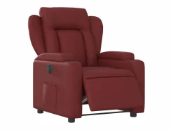 Sillón de relax | Silla | Sillón reclinable eléctrico de cuero sintético tinto SHL2159 < Hot