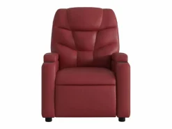Sillón de relax | Sillón reclinable de cuero sintético tinto SHL3354 < Discount