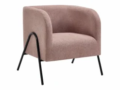 Sillón de tela color con patas de acero BLINODA < Vente-unique Clearance