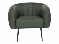 Sillón de tela "Diana" - 81 x 73 x 72 cm - Gris oscuro < Habitat et jardin Outlet