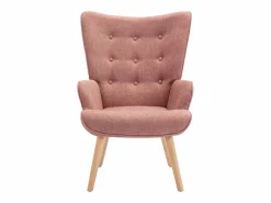 Sillón de tela capitoné estilo escandinavo VATELY < Vente-unique Best