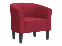 vidaxl Sillón Estilo Cabriolet | Sillón de terciopelo tinto