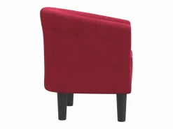 Sillón de terciopelo tinto < Clicnbuy Online