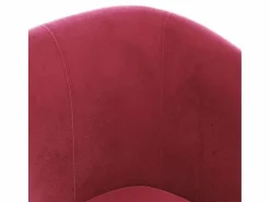 Sillón de terciopelo tinto < Clicnbuy Online