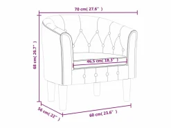 Sillón de terciopelo oscuro < vidaxl Sale
