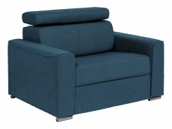Vente-unique Sillón Cama | Sillón en tela - Cama de 70 cm - Colchón de 14 cm VIZIR