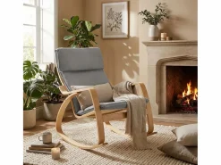 AHD Sillón Balancín | Sillón mecedora de madera con diseño escandinavo Aalborg -