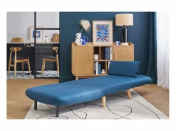 Sillón nórdico convertible tejido oscuro AMIKO < Miliboo Sale