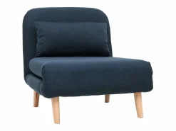 Sillón nórdico convertible tejido oscuro AMIKO < Miliboo Sale