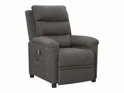 Sillón reclinable eléctrico de tela oscuro < vidaxl Clearance
