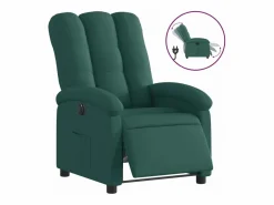 Sillón reclinable eléctrico tela oscuro < vidaxl Outlet