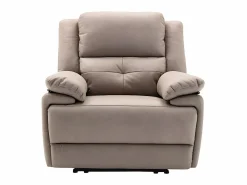 Sillón relax eléctrico de tela gris con 1 puerto USB DOLENE < Vente-unique Sale