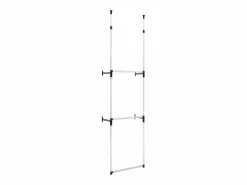 vidaxl Mueble Perchero | Sistema de armario telescópico con barras de aluminio