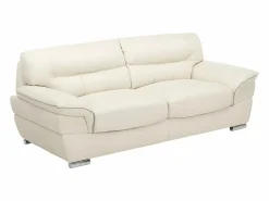 LINEA SOFA Todos Los Sofás|Sofá - 3 Plazas | Sofa de 3 plazas de piel de becerro blanco THIBAULT