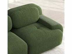 Sofá angular 3 plazas modular - de Pana - con 3 cojines y 2 otomanas - 298x178x75cm - < DripeX Best