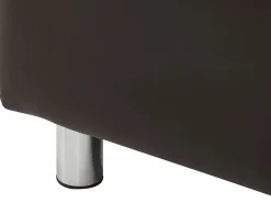 Sofa 3+2 plazas de piel sintetica color marrón ACKLEY < Vente-unique Hot