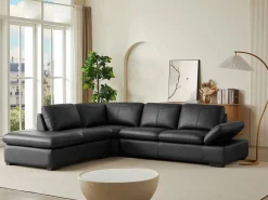 LINEA SOFA Sofá De Piel|Sofá Rinconera | Sofa rinconera de piel, , angulo izquierdo ONYX II