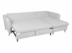 Sofá cama con chaise longue a la derecha y canapé - DRISS < Miliboo