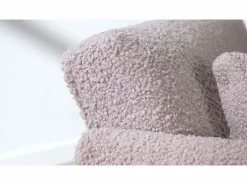 Diván Cama * Sofá cama convertible en osito - Patas de metal dorado - Función chaise longue Blanco