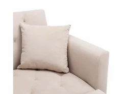 Sofá cama convertible en osito - Patas de metal dorado - Función chaise longue < Clearance