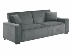 Sofá cama de pana de 3 plazas oscuro < Sweeek Discount