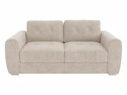 Sofá cama de 3 plazas de apertura rápida de tela . Cama de 140 cm - Colchón de 22 cm BOLIPO < Vente-unique Online
