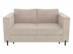 Sofá cama de 3 plazas de apertura rápida de tela texturizada colchón de 14 cm ELORYA < Vente-unique Online