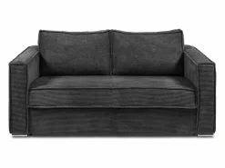 Sofá cama de 3 plazas de apertura rápida de pana beige LORETO < Vente-unique Outlet