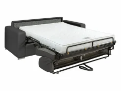 Sofá cama de 3 plazas de cuero - Sofá cama de 140 cm - Colchón de 14 cm - CALITO < Vente-unique Sale