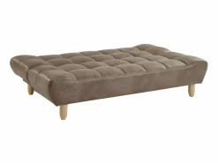 Sofá cama de 3 plazas de microfibra envejecida ESTEBAN < Vente-unique Best