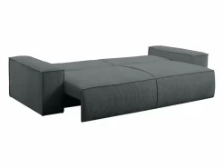 Sofá cama de 4 plazas de pana gris - AMELIA < Vente-unique Best