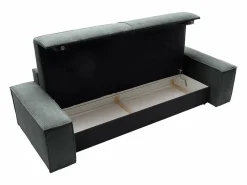 Sofá cama de 4 plazas de pana gris - AMELIA < Vente-unique Best