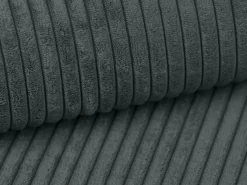 Sofá cama de 4 plazas de pana gris - AMELIA < Vente-unique Best