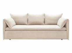 Vente-unique Todos Los Sofás|Sofás Y Sillones | Sofá cama de 3 plazas de terciopelo de canalé TEODORA de PASCAL MORABITO