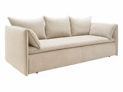 Vente-unique Todos Los Sofás|Sofás Y Sillones | Sofá cama de 3 plazas de terciopelo de canalé TEODORA de PASCAL MORABITO