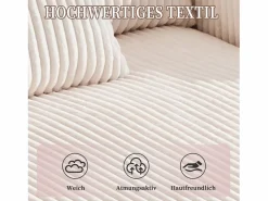 Sofá cama de 3 plazas - 142 x 128 x 85 cm - con portavasos + puertos USB + LED - terciopelo - < Merax Online