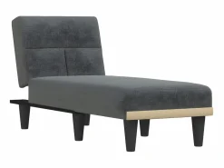 Diván Cama | Sofá cama de tela oscuro PWFG53384