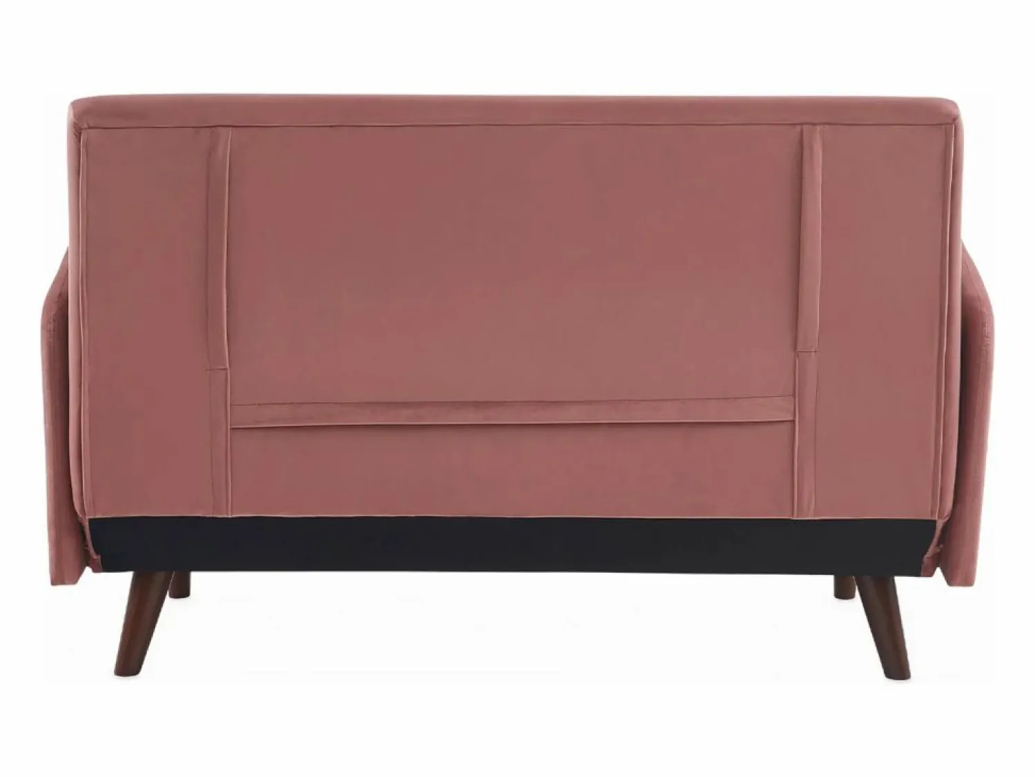 Sofá cama de terciopelo con patas de madera, 2 plazas viejo < Sweeek Best