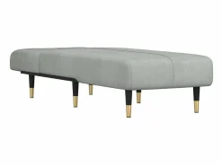 Diván Cama | Sofá cama de terciopelo claro PWFG37275