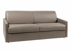 Sofá cama italiano 4p 22 cm piel sintética CALIFE < Vente-unique Outlet