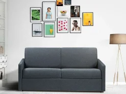 Sofá cama italiano 3p 22 cm tela - Color CALIFE < Vente-unique Clearance