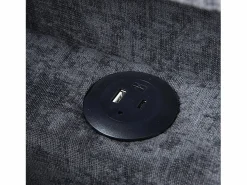 Sofá cama multifuncional - respaldo ajustable - reposabrazos con bandas luminosas LED - Puerto USB/Type-C - < ModernLuxe