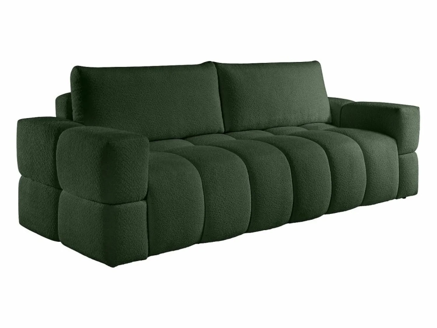 Sofá cama 3 plazas en tela de bouclé ISSORO II < Vente-unique New