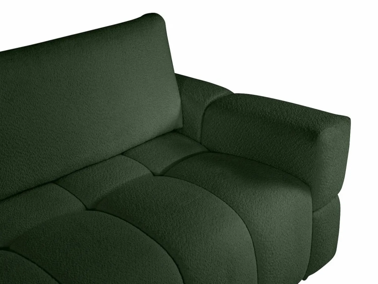 Sofá cama 3 plazas en tela de bouclé ISSORO II < Vente-unique New