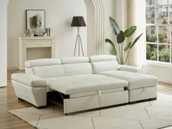 LINEA SOFA Todos Los Sofás|Sofá - 4 Plazas | Sofá cama rinconera derecha bimateria piel JONOVA -