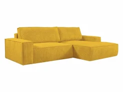 Sofá cama rinconera derecha de pana AMELIA < Vente-unique Online