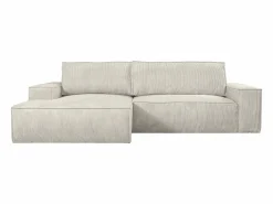 Vente-unique Todos Los Sofás|Sofás Y Sillones | Sofá cama rinconera izquierda de pana - AMELIA de Pascal Morabito