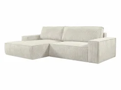 Vente-unique Todos Los Sofás|Sofás Y Sillones | Sofá cama rinconera izquierda de pana - AMELIA de Pascal Morabito