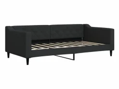 vidaxl Cama Diván|Cama Nido * Sofá cama sin colchón tela 90x190 cm Negro