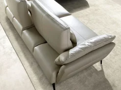 Sofá chaise longue derecha piel arena 6213 < Angel Cerda Best